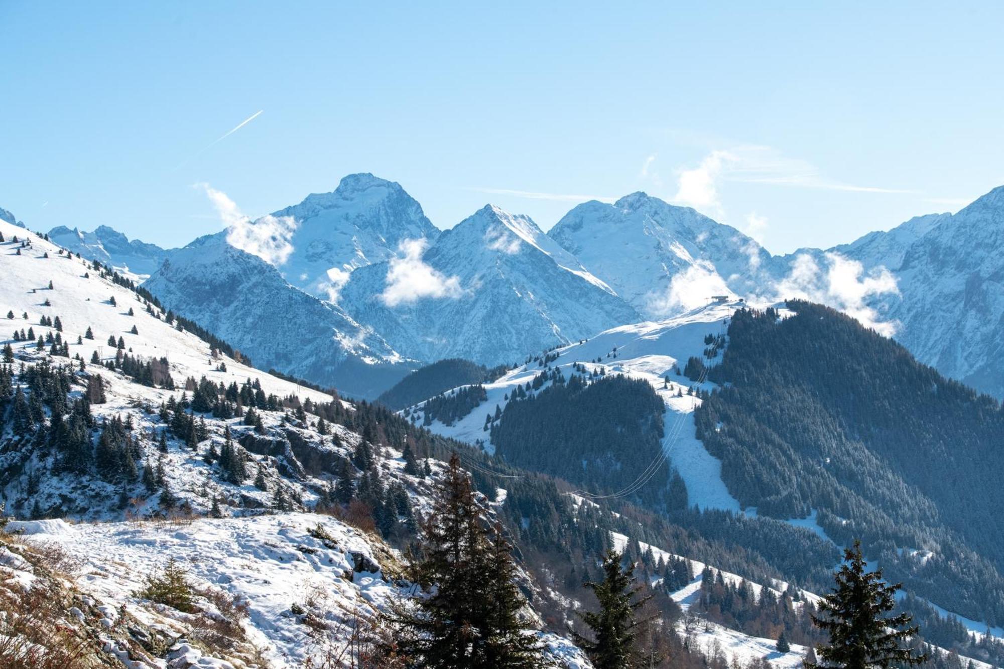 Appartement Confortable A L'Alpe D'Huez De 27 M² Avec Vue Montagne Kültér fotó